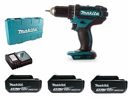 Makita bušilica aku 18V DDF482RFE3 Li-ion 2x1,5Ah