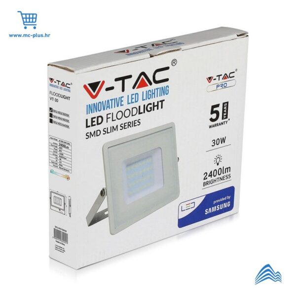 405 Reflektor 30W LED SMD Samsung čip bijelo kučište 6400K - 5 godina garancije
