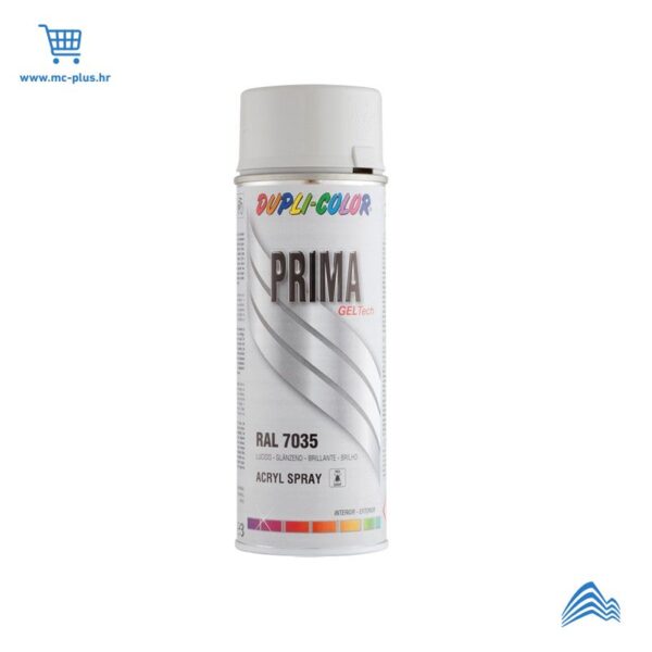788987 Sprej light grey glossy 7035 400ml Prima