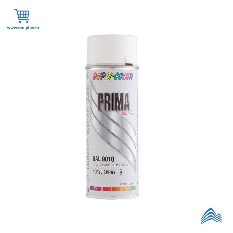 789083 Sprej pure white mat 9010 400ml Prima