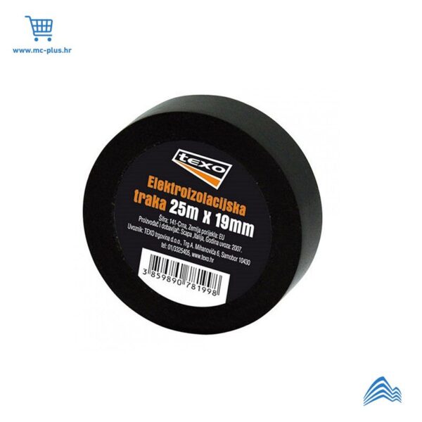 141/crna Texo elektroizolacijska traka crna 19mmx25m