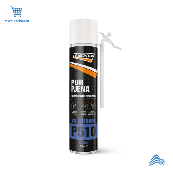 TX-PUR-05R Texo pur pjena za stiropor ručna 750ml TX-PUR-05R,P510