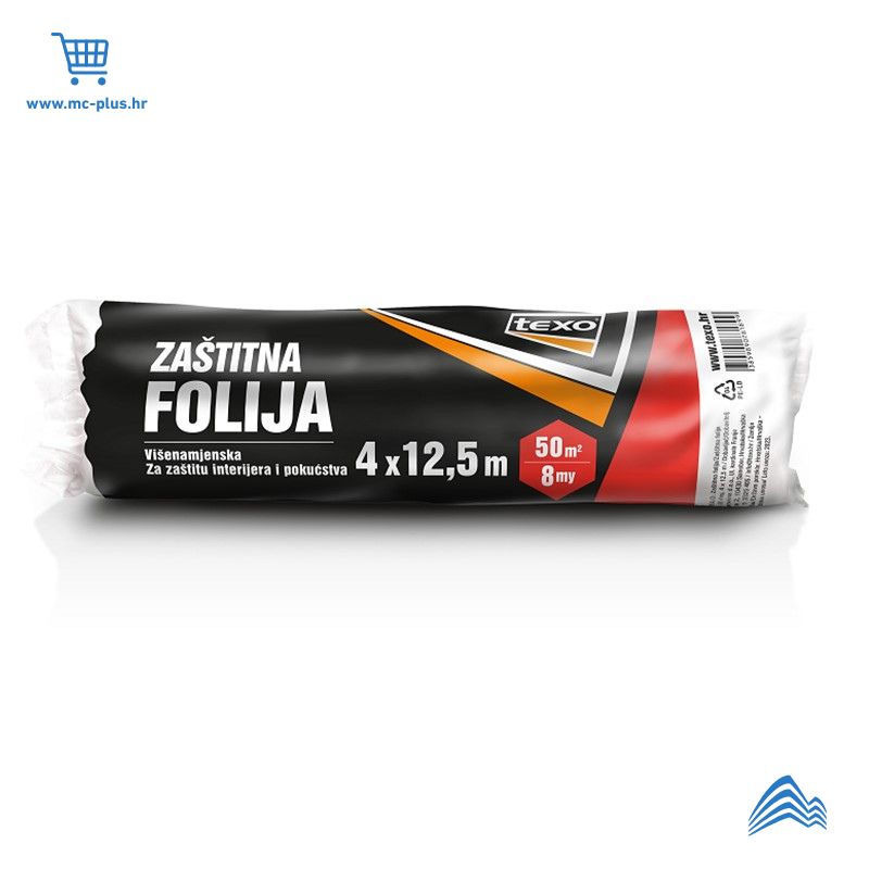 45802 Texo zaštitna folija  50m2 -   8my 4x12,5m